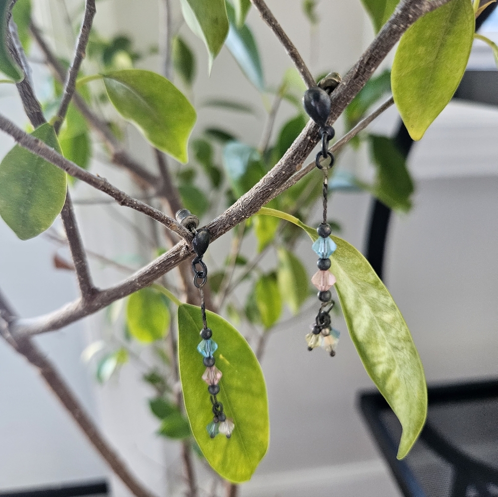 Elegant Beaded Dangle Earrings